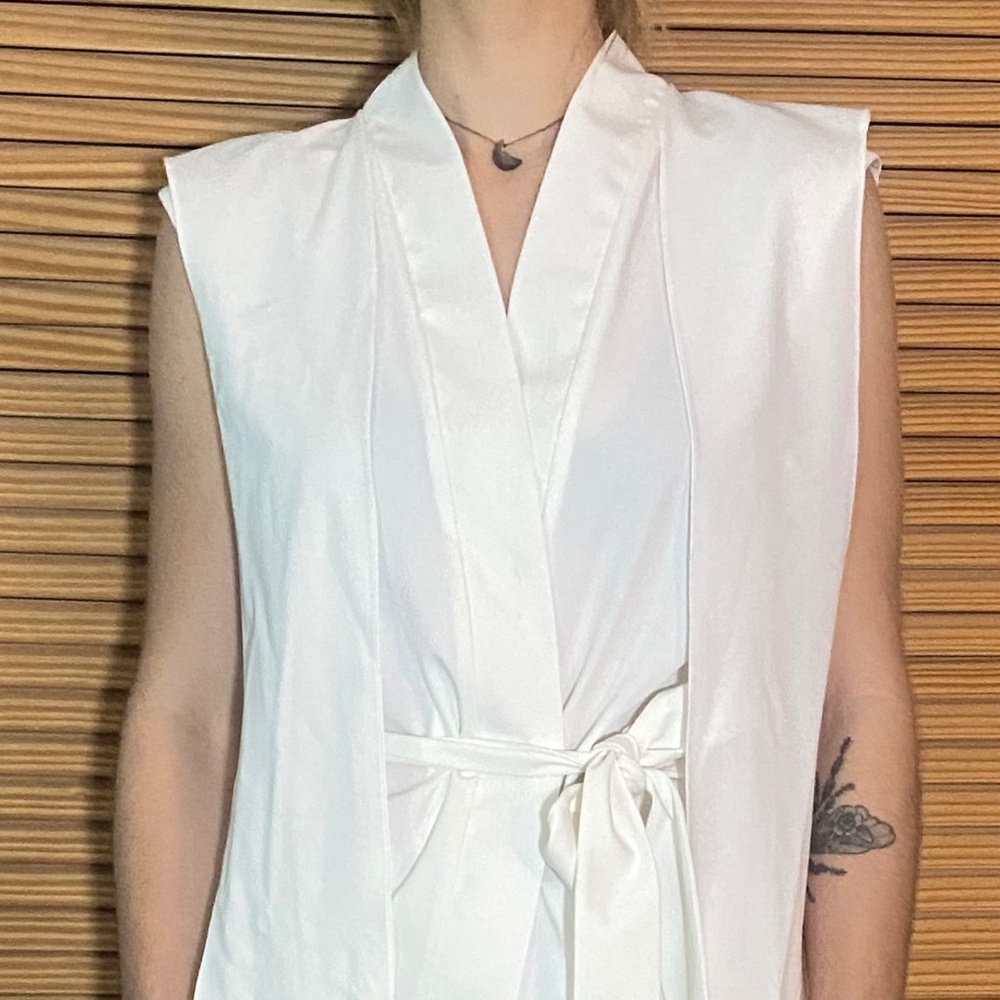 Orttu white Kimono 2 piece Gala set